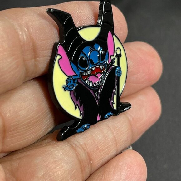 Stitch Maleficent Lapel Pin Villain Staff Brooch Pin Accessories Jewelry Badge - Picture 7 of 10